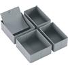 Yucch Organizer Cassetti 4 Pezzi - Compatibile con IKEA PAX Armadio 50x58 cm, Scatole Portaoggetti Pieghevoli con Fondo Rinforzato per Intimo, Calze e Vestiti (Grigio)