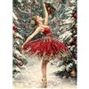 MAXBYE 5D Diamond Painting Art Kit Completo Natale, Ballerina Elegante Pittura Diamante FAI DA TE, Pittura Diamante Strass Ricamo a Punto Croce Painting per Christmas Decorazioni Casa 30x40cm