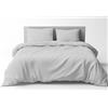 Riad Arredo Mahome Set Copripiumino Tinta Unita in Pregiata Flanella 100% Cotone con Trattamento Antipalline - Parure Sacco Piumino con Federe Made in Italy (Grigio, Piazza e Mezzo 200x240 + 1 federa 52x82)