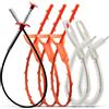 Kallios Kit Sturatubi Professionale EXTRA LUNGO 80cm: Sonda Flessibile con 2 Spazzole da 45cm e 3 Artigli Cattura-Capelli | Soluzione Completa 6 in 1 per Lavandini, Doccia e Scarichi Bagno