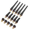 Broco 15Pcs Ricambi Torcia TIG Ricambi Saldatrice TIG 57Y02 (Long) 57Y03 (Medium) 57Y04 Caps (Short) indietro for saldatura TIG torcia WP-17/18/26