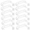 Gosknor 12pz Supporto Parete Auto Collezione, Supporto Verticale Auto Giocattolo per Speed Champion Serie a Profilo Basso Scaffale Montato su Ruote per Esporre Modellini (Trasparente)