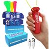ZipString - Lanciatore di Corde - Giocattolo virale per Esterni, Giocattolo Antistress per Bambini e Adulti - Giocattoli Fantastici - Rock it Red Zip String Toy