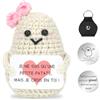 Sprinlot Positive Potato, Patata Positiva in Francese con Messaggio Motivazionale, Mini Bambola, Idea Regalo per Famiglia, Amici, Coppia, Bambini, Rosa Lavorata a Maglia Potato adatti ad adulti e bambini 26