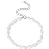 Treasure Bay Bracciale Con Perle D'Acqua Dolce Barocche 7-8 Mm - Elastico Per Donna, In Scatola Regalo