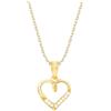 Sofia Milani - Collana da Donna in Argento 925 - Placcata in Oro con Pietra Zircone - Ciondolo a Cuore - N0693