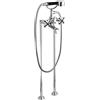 Mamoli 1938 rubinetto vasca, installazione a pavimento, miscelatore a due comandi, 1038F2140621, 1938 cromo [Rubinetteria Bagno > Rubinetteria Vasca]