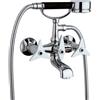 Mamoli GIO Ponti rubinetto vasca a due comandi con set doccia, esterno, 1030F2140021, GIO Ponti cromo [Rubinetteria Bagno > Rubinetteria Vasca]