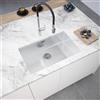 evineo m10 lavello da cucina La: 71 P: 45 cm, EV2106+EV2112, m10 acciaio inox satinato lucido [Lavelli da Cucina > per Base Sottolavello a partire da 80 cm]