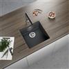 evineo line 150 lavello da cucina La: 45,6 P: 45,6 cm, LAN100AN+UB630166, line 150 antracite [Lavelli da Cucina > per Base Sottolavello a partire da 50 cm]