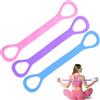 deegbbyi 3 Pezzi Figura 8 Bande di Resistenza, Fasce di Resistenza per Allenamento, Fascia Elastica per Fitness, Esercizio Tubi Muscolari, per Esercizi Braccio Posteriore Spalla Fitness Elasticizzata