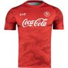 SSC Napoli Maglia Allenamento Rossa, EA7 Prodotto Ufficiale, Maglia Calcio Adulto 2024/2025 - XL