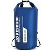 Restube Drybag impermeabile - qualità premium per la massima protezione | versatile e spaziosa | ideale per viaggi, escursioni, attività acquatiche | 100% impermeabile e durevole - [40 l], blu, Sacco