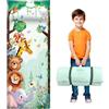 alldomess Sacco a Pelo per Bambini con Cuscino e Doppia Cerniera, 150x60 cm | Nap Mat per Bambini, Ragazze, Ragazzi, Sacco Nanna Pieghevole Ideale per Casa, Asilo, Scuola Materna e Campeggio