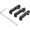 APLUSGEAR 3pcs/Set Metal Wire Guides for Picatinny Rail Flashlight Mouse Tail Switch Wire Clip Slot