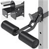 Kipika Attacco per estensione gamba per Power Rack da 7,6 x 7,6 cm con foro da 1,5 cm o 2,5 cm, attacco regolabile per tenere premuto le gambe con rulli in schiuma, ideale per allenamenti intensi di
