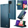 Rerzoiro Cover per Samsung Galaxy A22 5G Custodia Portafoglio [Blocco RFID] Premium Pelle PU Wallet Case Flip Libro con Porta Carte Slot Supporto Flip Case per Samsung Galaxy A22 5G, Blu