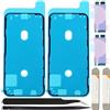 ZHUROUPU Adesivo per Adesivo Pre-Taglio Impermeabile 7 Pezzi Compatibile con per iPhone 12 Mini, Adesivo per Lo Schermo LCD e Strumento Adesivo per Adesivi della Batteria Interna (5,4 Pollici/Nero)