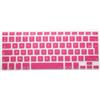 MiNGFi Copritastiera Silicone Francese AZERTY per MacBook Pro 13 A1278 A1425 A1502 (2008-2017), Air 13 A1369 A1466 (2010-2017), Pro 15 A1398 A1286 (2008-2015), Pro 17 A1297 (2011) EU/ISO - Rosa