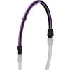 LINKUP - AVA 30cm EPS 4 pin CPU ATX Scheda Madre Cavo di Prolunga per PC con Guaina Intrecciata per Alimentatore PSU con Pettini┃Design Robusto e Rigido┃Confezione Singola┃300mm - Viola Nero