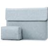 HYZUO 13 Pollici Laptop Custodia Borsa Sleeve PC Portatile per MacBook Air 13,6/13 M4 M3 M2 M1 2025-2018, MacBook Pro 13 M2 M1 A2338 A2289 2025-2016, Surface Pro 11, con Borsa Piccola, Blu pallido-H