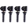 BYNYXI 4 sensori di pressione pneumatici RDKS TPMS 2036804 per Ford S-Max Edge Fiesta Mondeo Mustang 2318453 5291383, sistema di controllo della pressione dei pneumatici, valvola in metallo, sensore