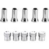Generic 5 set di coperture cromate per valvola, in acciaio inox, kit di copertura per valvole dell'aria dei pneumatici dell'auto, accessori decorativi per la maggior parte dei veicoli (TR414AC10)