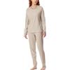 Schiesser Schlafanzug Lang Baumwolle - Nightwear, Set di Pigiama Donna, Natur_181242, 50