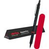rOtring Rapid Pro - Portamine HB da 2,0 mm, fusto interamente in metallo, con custodia in velluto, colore: nero opaco