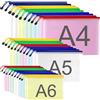 ASelected 30 Pezzi Buste con Zip A4 e Buste con Zip A5, Sacchetti Multiformato A6, Cartelline Portadocumenti in PVC Trasparente con Cerniera, 5 Colori per Documenti e Ufficio