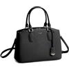 David Jones - Borsa a Mano Donna - Borsa a Tracolla Spalla Simil Pelle PU - Molti Scomparti e Tasche - Città Lavoro Elegante Classico Quotidiana - Nero