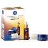 NIVEA Q10 anti-rughe power giorno SPF15, notte e Dual Action Serum Set per la cura del viso 1 pz.
