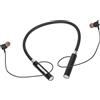 Shanrya Auricolari Magnetici, Bluetooth 5.2 Pulsanti Multifunzionali Cuffie Stereo con Archetto da Collo Sportivo Bassi Aggiornati IPX5 Impermeabili per la Corsa (Nero)
