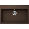Elleci Time 130 LG213078 Lavello da Incasso 1 vasca Monovasca Sopratop 79 x 51 cm finitura Granitek Espresso 78