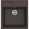 Elleci Spazio 600 LKS60087 Lavello da Incasso in appoggio 1 vasca Monovasca 600 x 635 mm finitura Keratek Cocoa 87