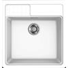 Elleci Spazio 600 LKS60096 Lavello da Incasso in appoggio 1 vasca Monovasca 600 x 635 mm finitura Keratek White 96 Bianco