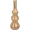 GILDE Vaso Balleros in vetro, forma panciata, marrone, altezza 75 cm, diametro 27 cm, vaso decorativo