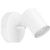 Eglo Consuma 1, lampada da lettura con faretto orientabile, lampada per soggiorno, camera da letto e bagno, acciaio bianco, portalampada GU10, IP44