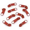 cyclingcolors 10x Cursore Cerniera Ricambio Kit di Riparazione per Cerniera Testa N°5 Cursori per Vestiti Borse Giacche Borse Valigie Jeans, ruggine scura