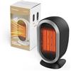 Tiptop Home Termoventilatore Elettrica Soffianti, 1200W Mini Termoventilatore Elettrica Stufetta Elettrico da Bagno, Radiatore in Ceramica a Riscaldamento Stufe Bagno per Camera da Letto Ufficio