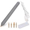 Risegun Penne a Lamina di Calore, Penna per timbrare con Lamina di Calore USB con Punte in Metallo a 4 Dimensioni, Set di penne riscaldate a caldo per Lamina di Calore per lo Strumento di