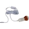 Eujgoov Lampada a sfera E27 a energia solare, lampada a sospensione E27 Luce bianca Lampade a bassa tensione 12 V 5 W con cavo CC 3 metri