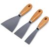 topolenashop Set 3 Spatole in Acciaio Inox con Manico in Legno 25mm, 45mm, 70mm Spatole per Stucco, Raschietti per Carta da Parati, Intonaco, Finitura Utensili Professionali per Fai-da-Te e Decoratori 2385944