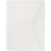DONAU DANUBIO 8540001pl-00 portadocumenti/ - Cartellina con Bottone a pressione, PP, A4, 200μm con margine Rand, Trasparente