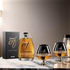Bonollo Grappa Amarone Barricata Bonollo 70cl 42% Vol. con 2 Calici Balloon Firmati e Shopper Bonollo