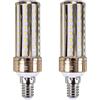 IOEDHW Confezione da 2/10 Lampadine LED a Mais da 18 W, Attacco E14/E27, 1800 Lumen, 3000 K Bianco Caldo, Sostituzione 150 W, Lampadine LED a Mais a Risparmio Energetico per Interni Esterni Garage