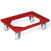 Pavoni Carrello per bacinelle pizza cm 60x40 rosso