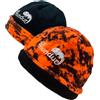 Full mundur Berretto da caccia, lavorato a maglia, mimetico, arancione, nero, visibile, berretto reversibile, per la caccia alla pressione, Digital Orange Camo /Black, L