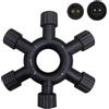 Cozymeow Connettore Luci Natale, Connettore IP65 Impermeabile 1-a-5 2 Pin Connettori Splitter per Luci Albero di Natale, Catena Luminosa Esterno, Tenda Luminosa, Lampadine LED G40 Esterno e Interno