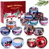 Qizeion Candele Natalizie Profumate, 12 Candele per aromaterapia, set regalo per donne, candele profumate per la casa, candele profumate per Natale, compleanno, Ringraziamento, festa della mamma